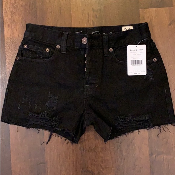 NWT black free people shorts - Picture 1 of 7